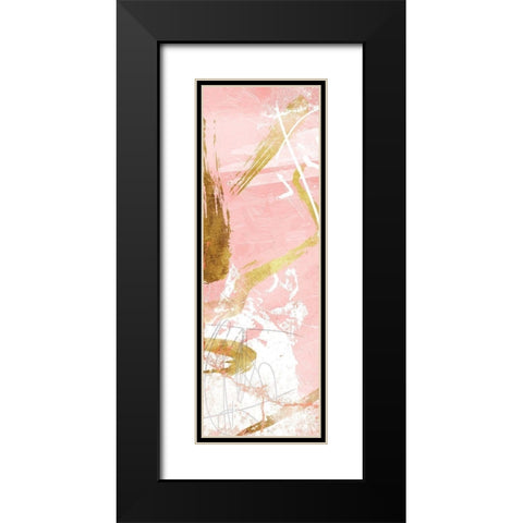 Blush Mess Black Modern Wood Framed Art Print with Double Matting by Villa, Mlli