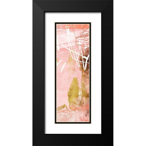 Blush Mess Mate Black Modern Wood Framed Art Print with Double Matting by Villa, Mlli