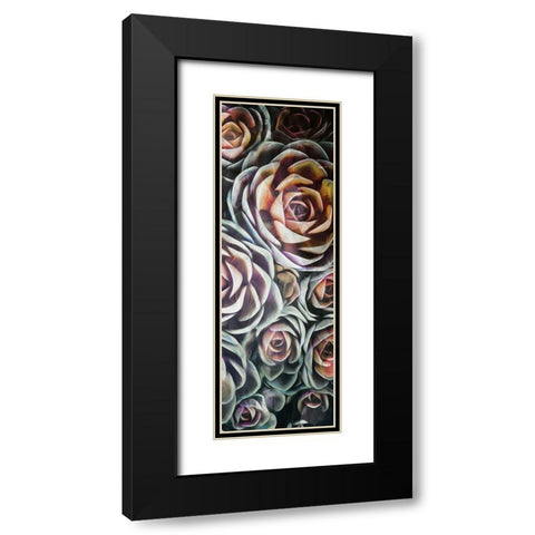 Fall Succulents Mate Black Modern Wood Framed Art Print with Double Matting by Villa, Mlli