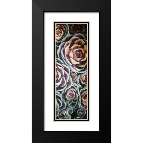 Fall Succulents Mate Black Modern Wood Framed Art Print with Double Matting by Villa, Mlli