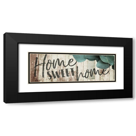 Home Sweet Home Black Modern Wood Framed Art Print with Double Matting by Villa, Mlli