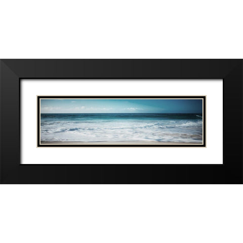 Close Long Waves Black Modern Wood Framed Art Print with Double Matting by Villa, Mlli