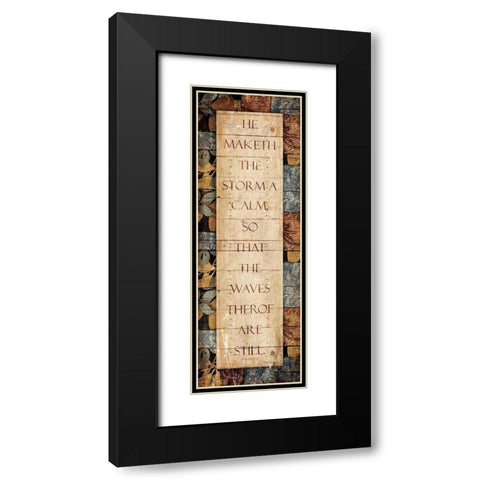Maketh The Storm Black Modern Wood Framed Art Print with Double Matting by Villa, Mlli