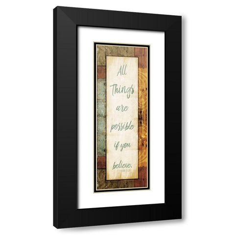 All Things Black Modern Wood Framed Art Print with Double Matting by Villa, Mlli