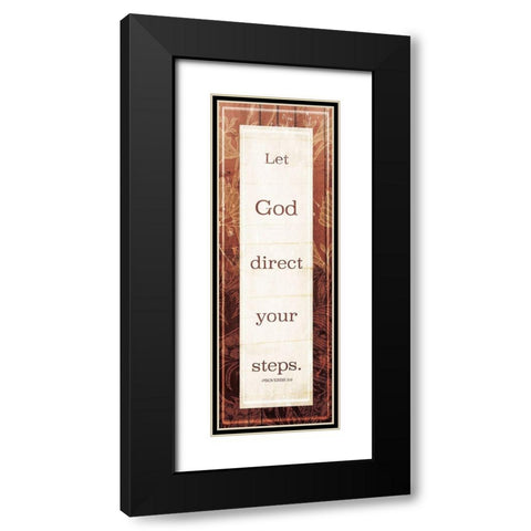 Lets God Black Modern Wood Framed Art Print with Double Matting by Villa, Mlli