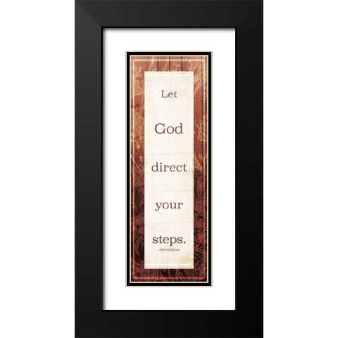 Lets God Black Modern Wood Framed Art Print with Double Matting by Villa, Mlli