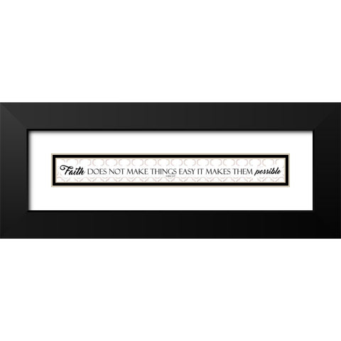 Makes Easy Black Modern Wood Framed Art Print with Double Matting by Villa, Mlli