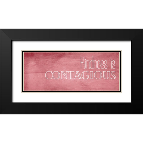 Kindness Black Modern Wood Framed Art Print with Double Matting by Villa, Mlli