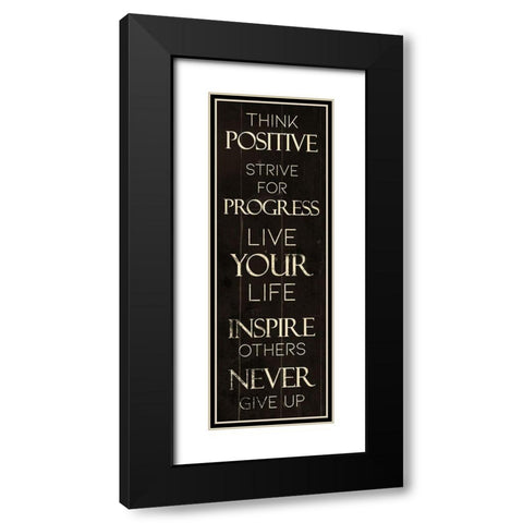 Progress Black Modern Wood Framed Art Print with Double Matting by Villa, Mlli