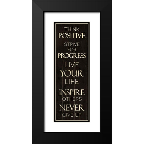 Progress Black Modern Wood Framed Art Print with Double Matting by Villa, Mlli