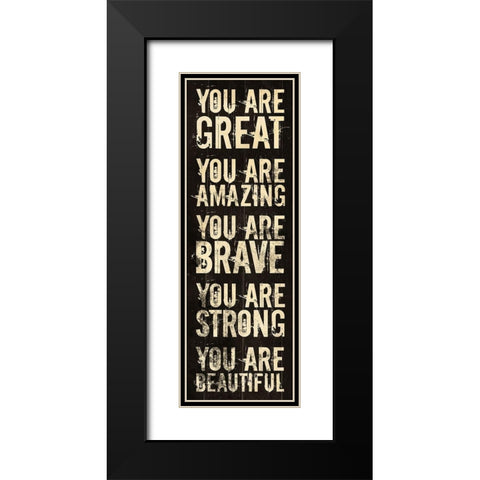 Amazing Black Modern Wood Framed Art Print with Double Matting by Villa, Mlli