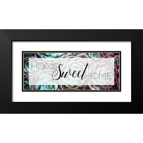 Home Sweet Home Black Modern Wood Framed Art Print with Double Matting by Villa, Mlli