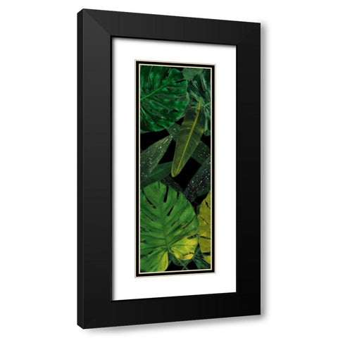 Green Palms Black Black Modern Wood Framed Art Print with Double Matting by Villa, Mlli