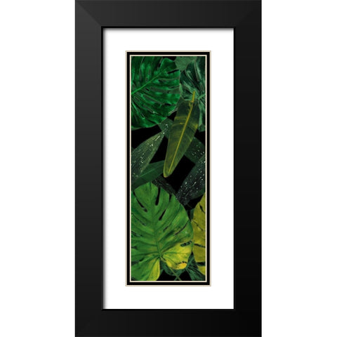 Green Palms Black Black Modern Wood Framed Art Print with Double Matting by Villa, Mlli