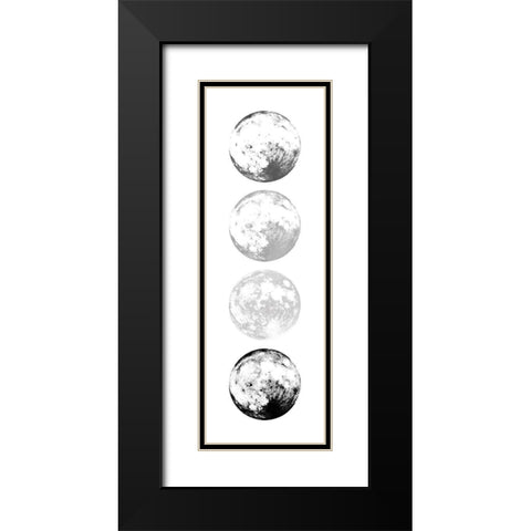 Moon Shade Black Modern Wood Framed Art Print with Double Matting by Villa, Mlli