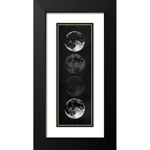 Moon Shade Reverse Black Modern Wood Framed Art Print with Double Matting by Villa, Mlli