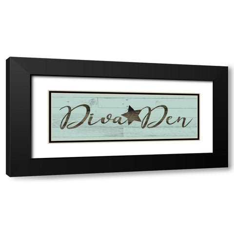Diva Den Black Modern Wood Framed Art Print with Double Matting by Villa, Mlli
