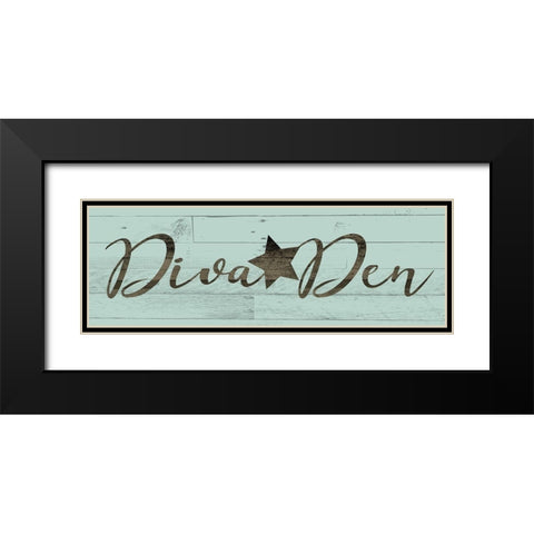 Diva Den Black Modern Wood Framed Art Print with Double Matting by Villa, Mlli