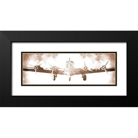 Time To Fly Sepia Black Modern Wood Framed Art Print with Double Matting by Villa, Milli