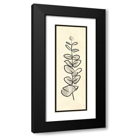 Simple Paper Flower 2 Black Modern Wood Framed Art Print with Double Matting by Villa, Milli