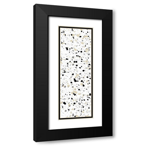 Steal Speckle 1 Black Modern Wood Framed Art Print with Double Matting by Villa, Milli