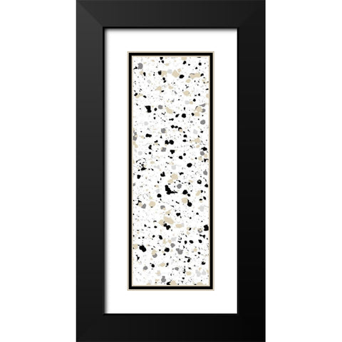 Steal Speckle 1 Black Modern Wood Framed Art Print with Double Matting by Villa, Milli