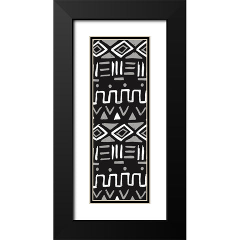 Slate Tribe Black Modern Wood Framed Art Print with Double Matting by Villa, Milli