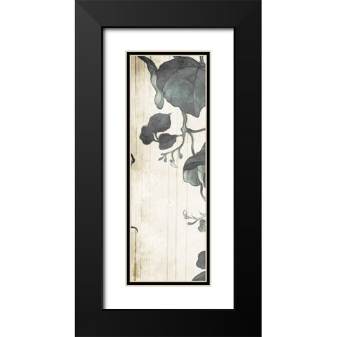 Muted Hanging Leaves Black Modern Wood Framed Art Print with Double Matting by Villa, Milli