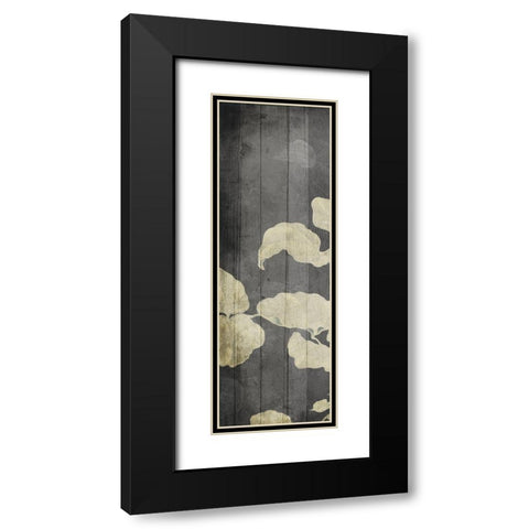 Aged Hanging Leaves Black Modern Wood Framed Art Print with Double Matting by Villa, Milli