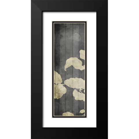 Aged Hanging Leaves Black Modern Wood Framed Art Print with Double Matting by Villa, Milli