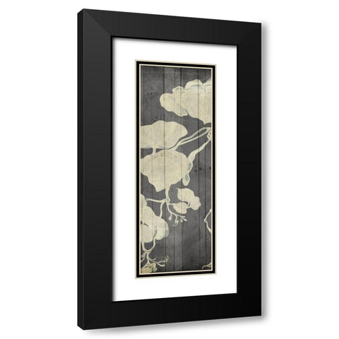 Aged Hanging Leaves 2 Black Modern Wood Framed Art Print with Double Matting by Villa, Milli