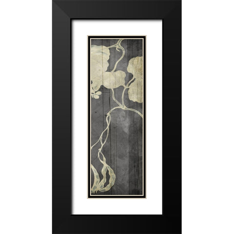 Aged Hanging Leaves 3 Black Modern Wood Framed Art Print with Double Matting by Villa, Milli
