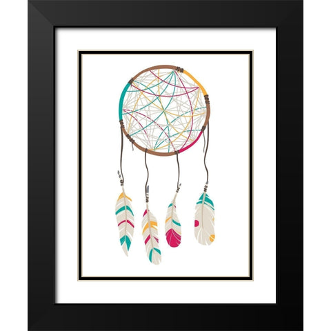 Catch The Dreams Black Modern Wood Framed Art Print with Double Matting by Villa, Mlli