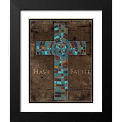 Have Faith Black Modern Wood Framed Art Print with Double Matting by Villa, Mlli