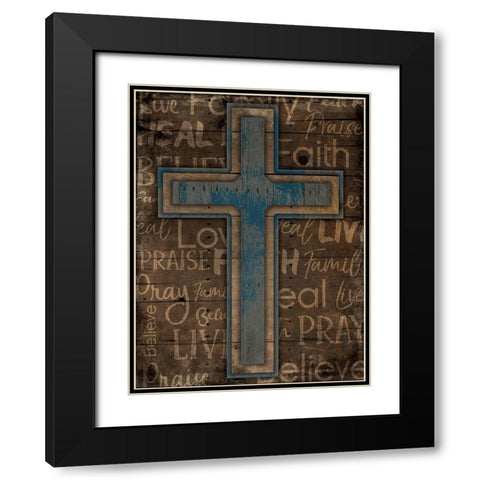 Rise Black Modern Wood Framed Art Print with Double Matting by Villa, Mlli