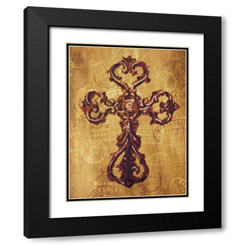 Blessing Travels Again Black Modern Wood Framed Art Print with Double Matting by Villa, Mlli