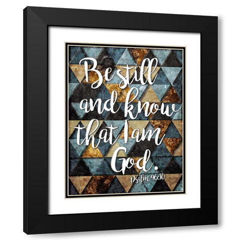 Be Still Black Modern Wood Framed Art Print with Double Matting by Villa, Milli