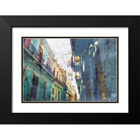 Havanagram Too Black Modern Wood Framed Art Print with Double Matting by Villa, Milli