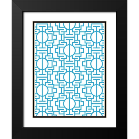 Tech Wall Black Modern Wood Framed Art Print with Double Matting by Villa, Milli