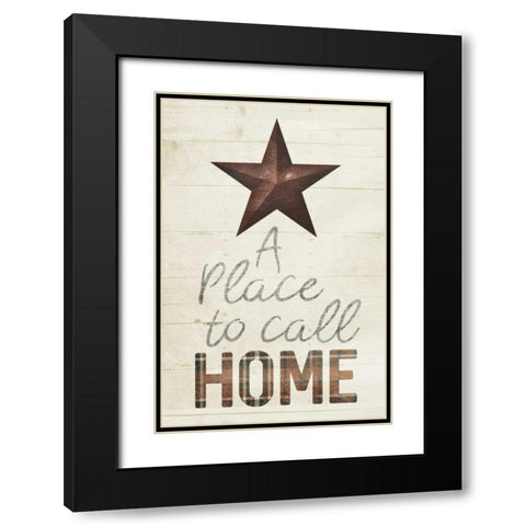 Star Home Mute Black Modern Wood Framed Art Print with Double Matting by Villa, Milli