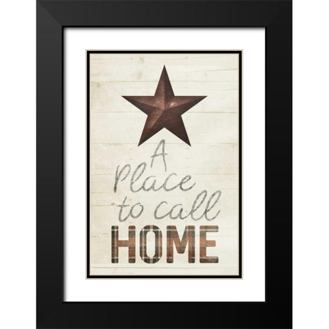 Star Home Mute Black Modern Wood Framed Art Print with Double Matting by Villa, Milli