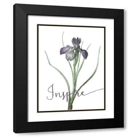 Inspire Black Modern Wood Framed Art Print with Double Matting by Villa, Mlli