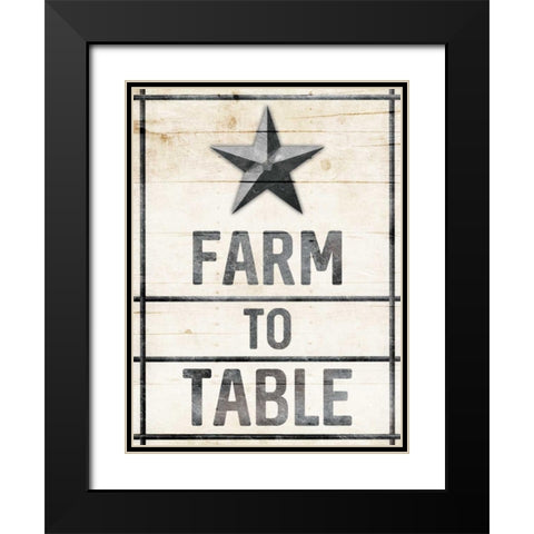 Star Farm Black Modern Wood Framed Art Print with Double Matting by Villa, Milli