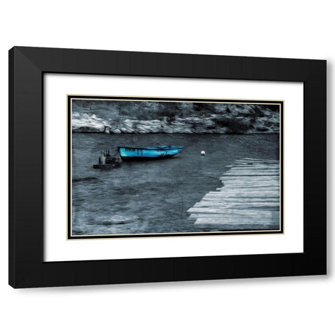 Rest At Sea Black Modern Wood Framed Art Print with Double Matting by Villa, Mlli