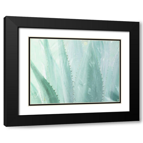 Relaxing Point Black Modern Wood Framed Art Print with Double Matting by Villa, Milli