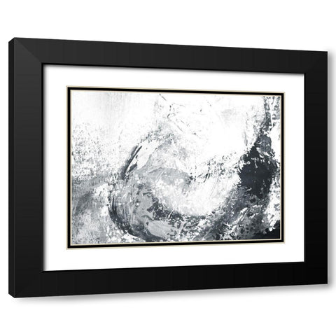 Make Waves Black Modern Wood Framed Art Print with Double Matting by Villa, Mlli
