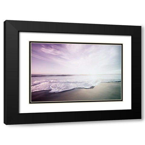 The Waves Black Modern Wood Framed Art Print with Double Matting by Villa, Mlli