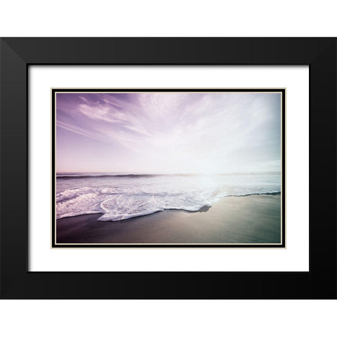 The Waves Black Modern Wood Framed Art Print with Double Matting by Villa, Mlli
