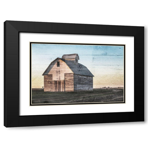 Sunset Barn Black Modern Wood Framed Art Print with Double Matting by Villa, Mlli