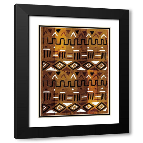 Wood Tribe Black Modern Wood Framed Art Print with Double Matting by Villa, Mlli